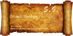 Stagl Ibolya névjegykártya
